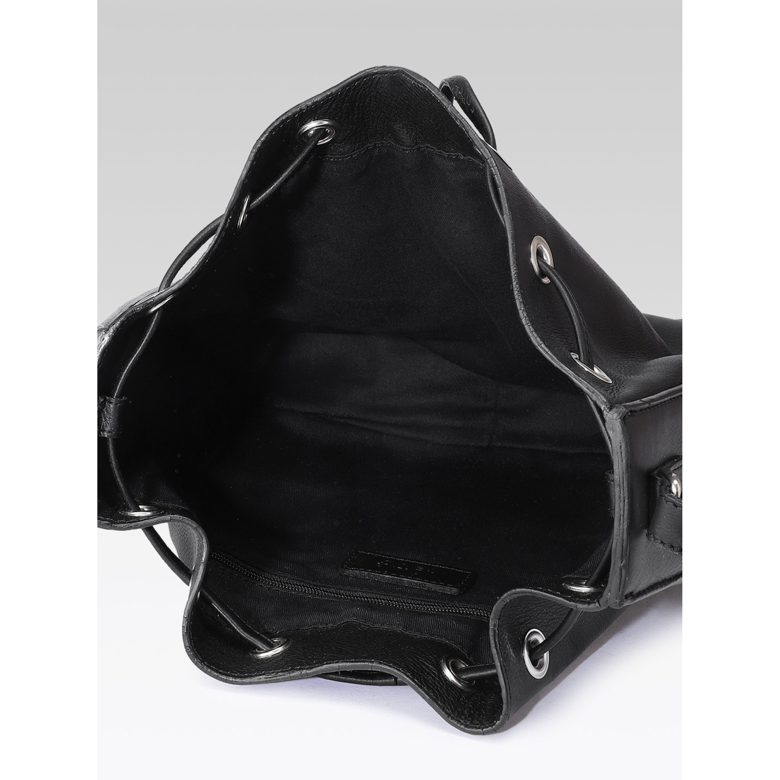 Premium Genuine Leather Drawstring Shoulder Bag | Spacious Tote with Secure Closure