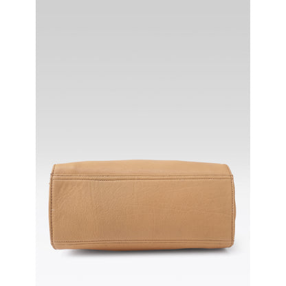 Premium Genuine Tan Leather 3-Piece Handbag Combo with Crossbody & Clutch