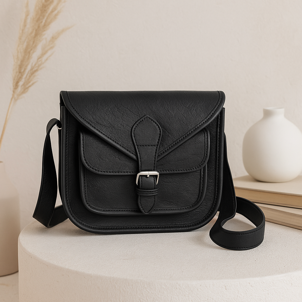 Luxurious Black Leather Embossing Bags – Elevate Your Style, ART:- BG-1364
