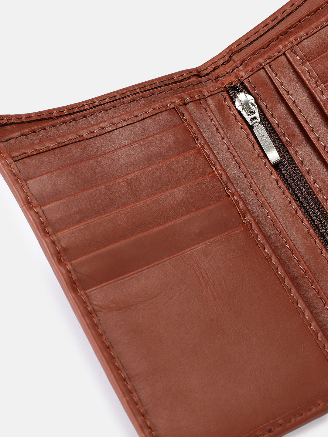 Premium Leather Card  Holder with Zipper Pocket
