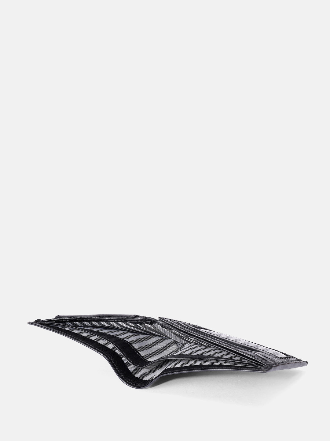 Premium Genuine Leather Bi-Fold Wallet with ID Window & Multiple Card Slots