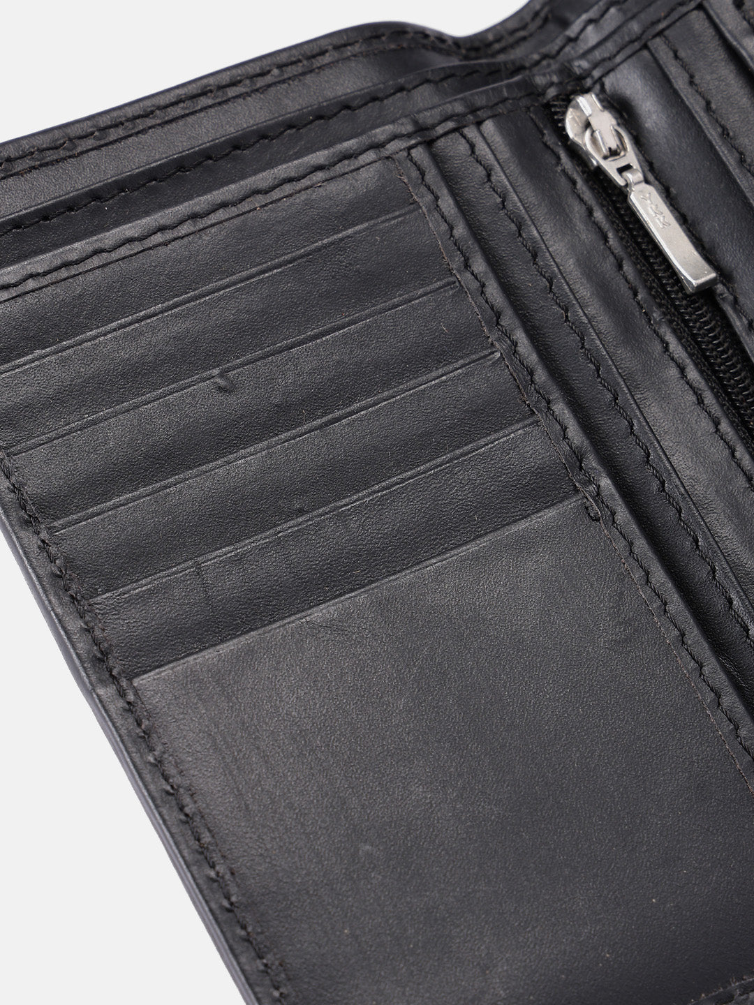 Premium Leather Card  Holder with Zipper Pocket
