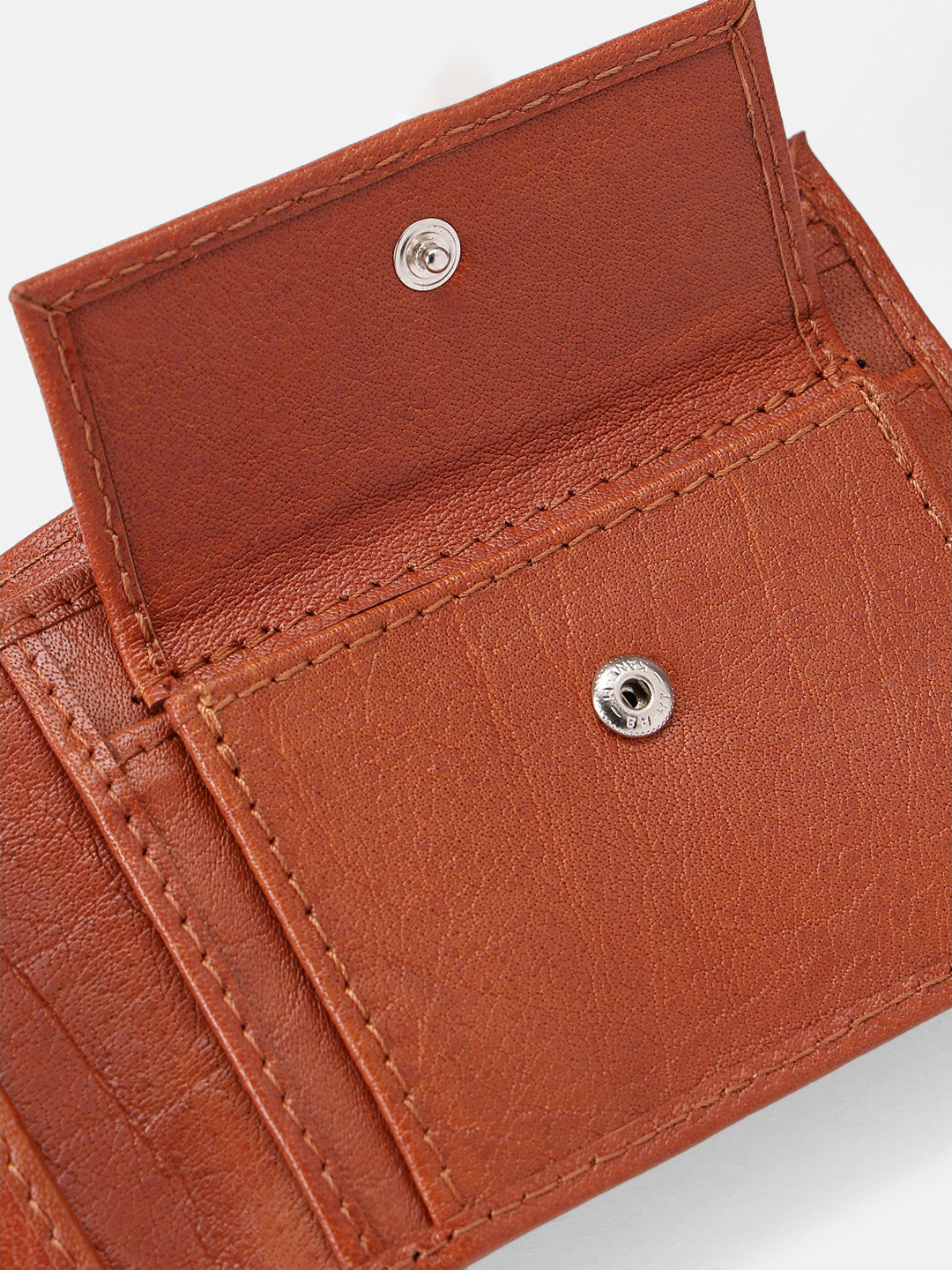 Premium Genuine Leather Bi-Fold Wallet with ID Window & Multiple Card Slots