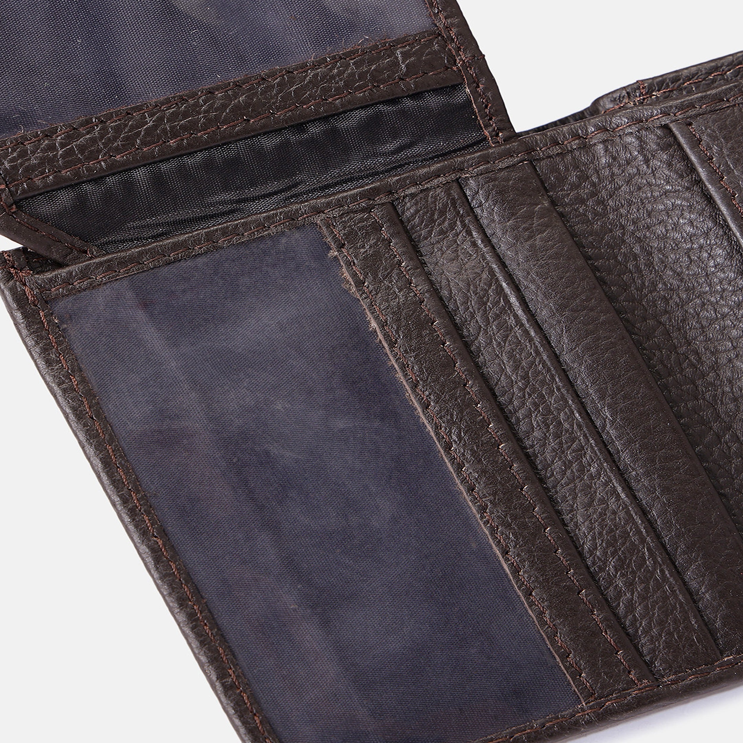 Premium Genuine Leather Wallet with ID Window & Multi Card Slots Slim & Stylish