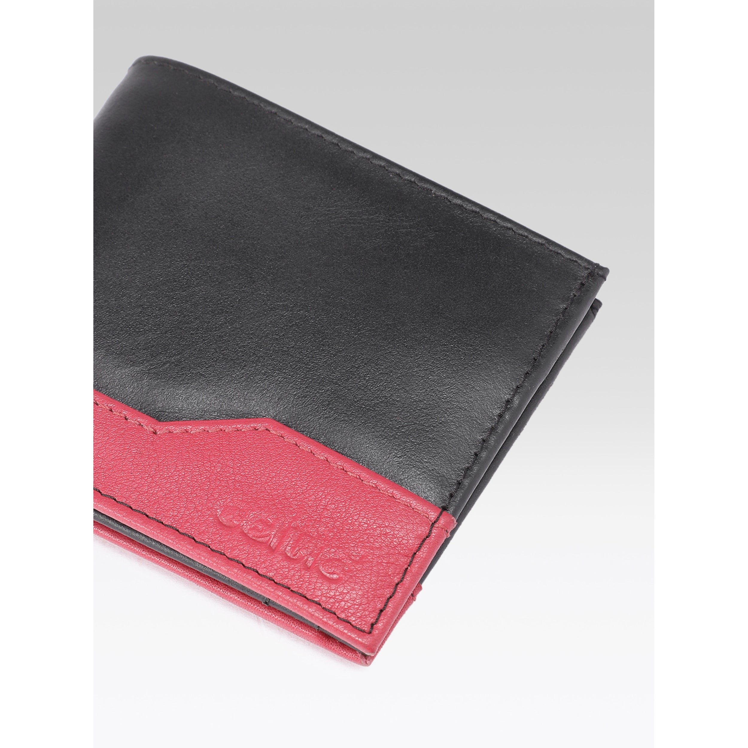 Premium Black Leather Wallet for Men | with ID Window & Secure Coin Pocket