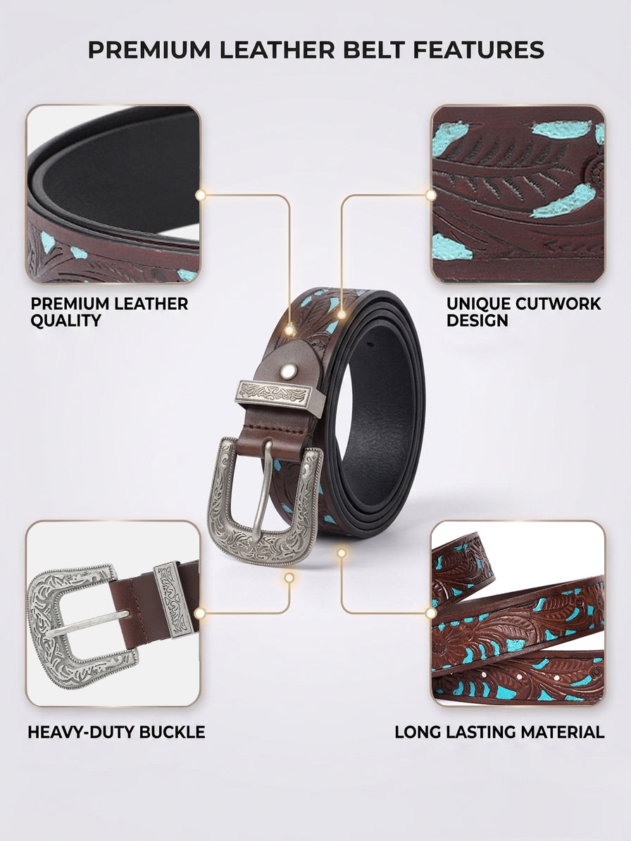 Designer Belt & Contemporary Wallet Combo |Premium Leather Collection