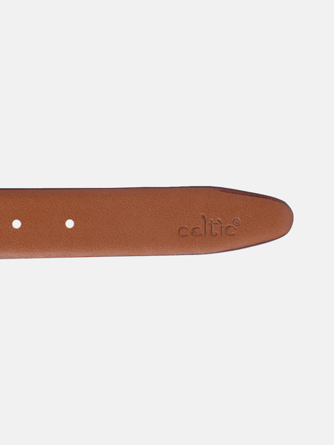 Men Olive Textured Leather Belt With Vertical Stripe Pattern And Classic Metal Buckle