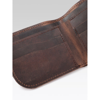 Premium Dual tone Genuine Leather Slim Bi-Fold Wallet