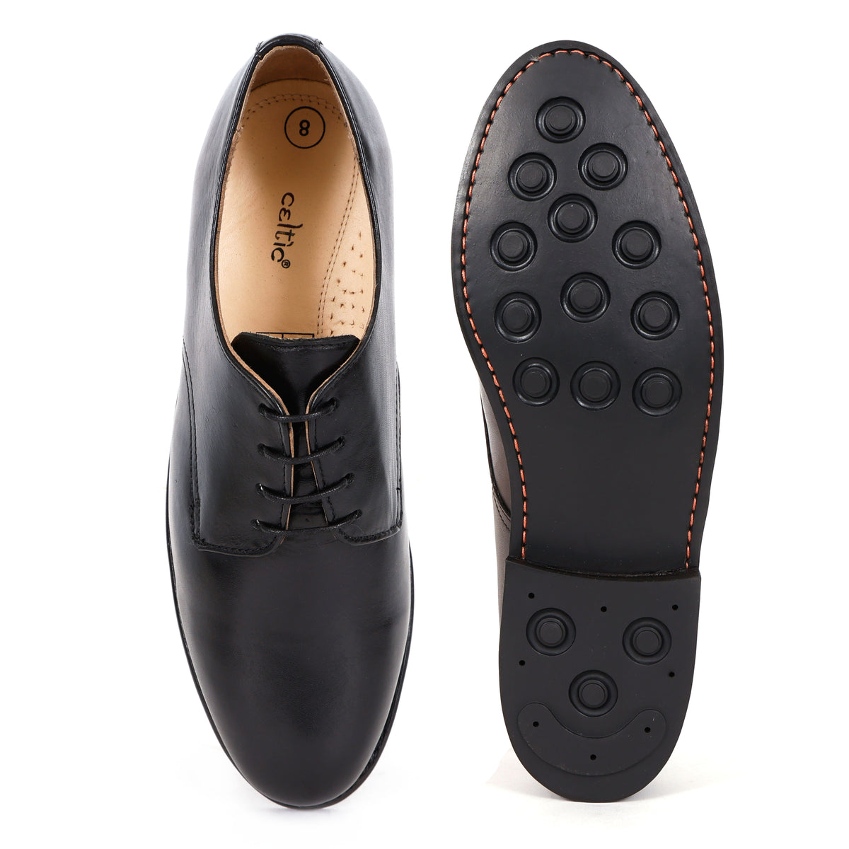 Premium Genuine Leather Classic Lace-Up Formal Shoes | Brown | Elegant Oxford Design | Durable Sole | Office & Occasion Wear