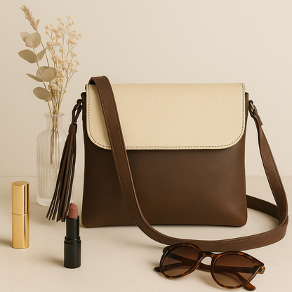 Celtic White And Tabaco Color Sling Bag,  Art: BG-1131