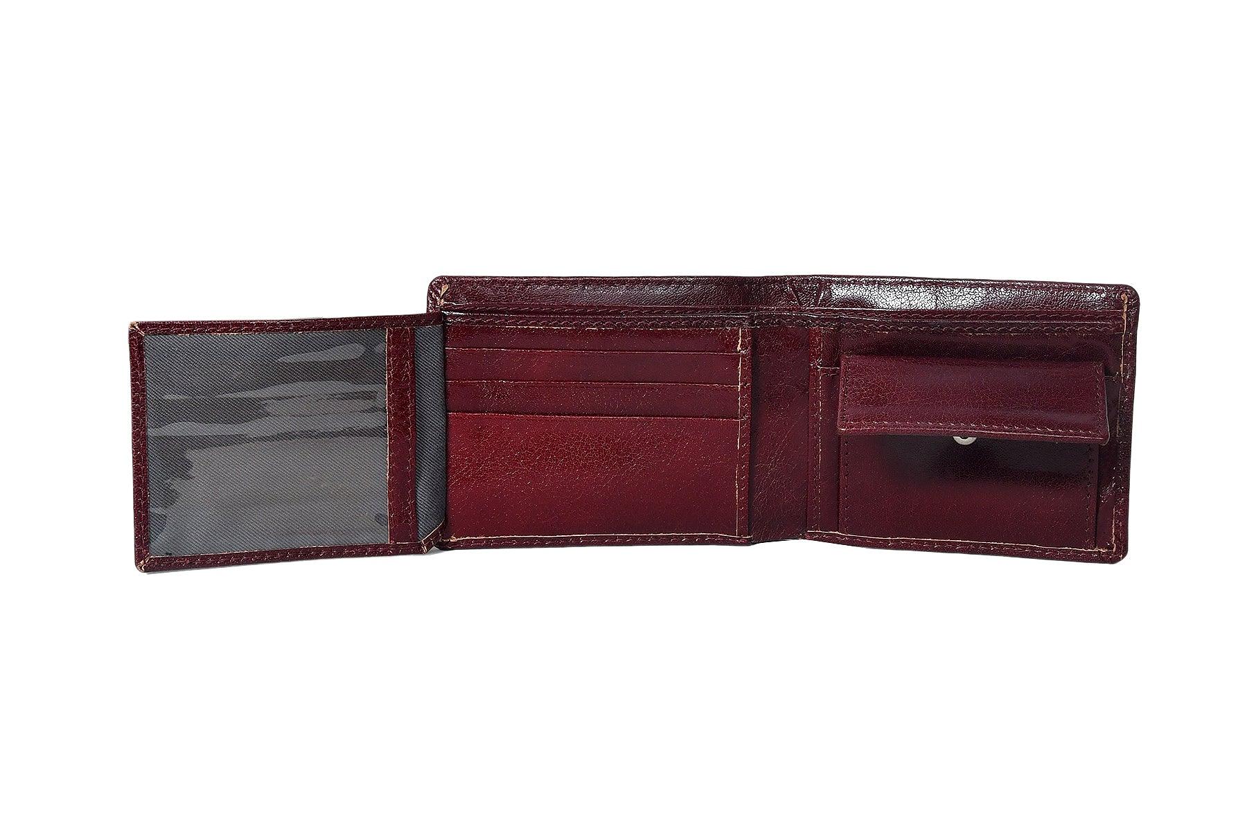 Celtic Dark Brown Color Pure Leather Wallet For Men - CELTICINDIA