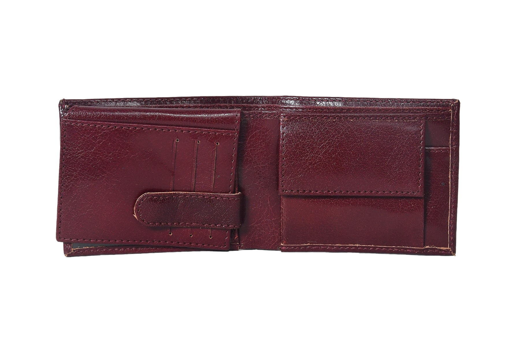 Premium Genuine Leather Bi-Fold Wallet for Men with Card Slots & Cash Compartment