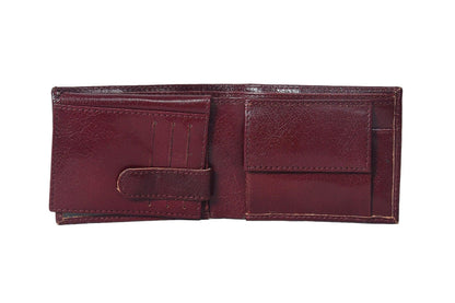 Celtic Burgundy Color Pure Leather Wallet For Men - CELTICINDIA