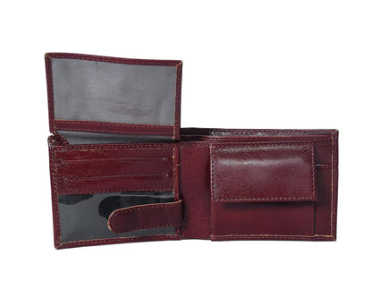 Celtic Burgundy Color Pure Leather Wallet For Men - CELTICINDIA