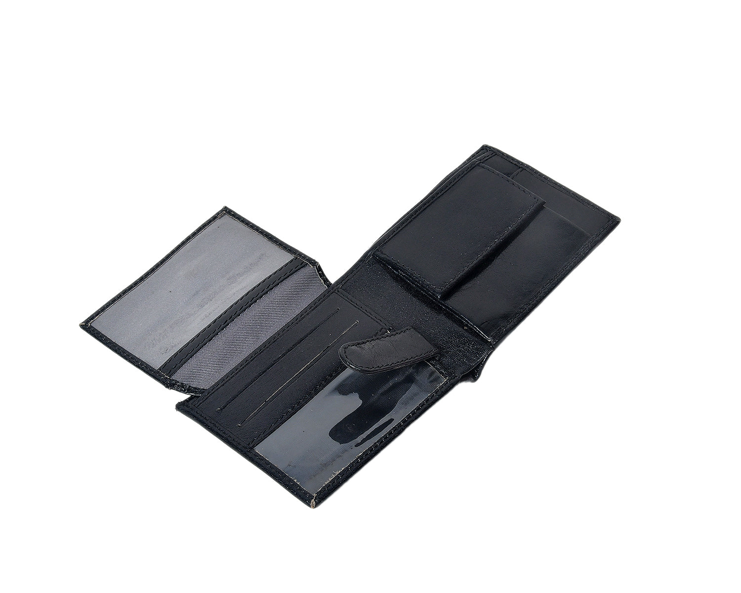 Premium Genuine Leather Bi-Fold Wallet for Men with Card Slots & Cash Compartment