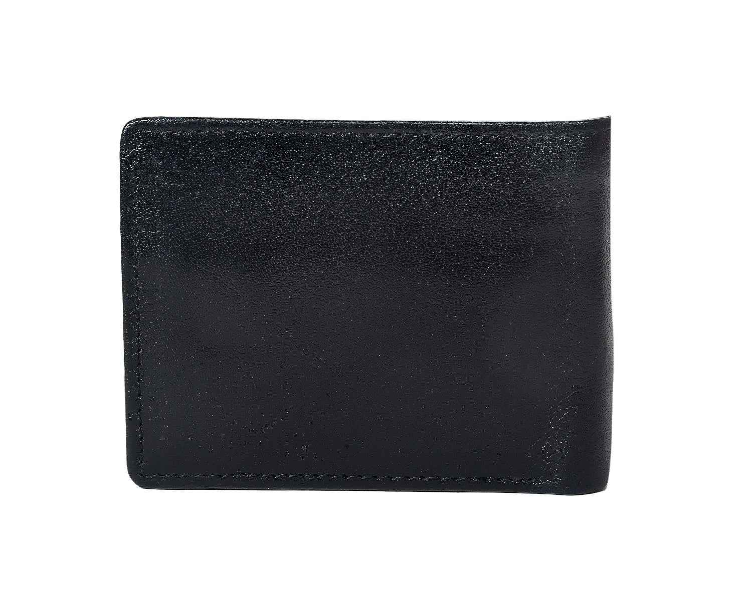 Premium Genuine Leather Men's Wallet with ID Window, Coin Pocket & Card Slots
