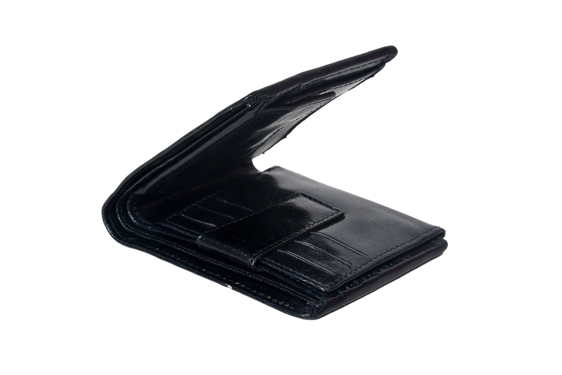 Premium Genuine Leather Men's Wallet with ID Window, Coin Pocket & Card Slots
