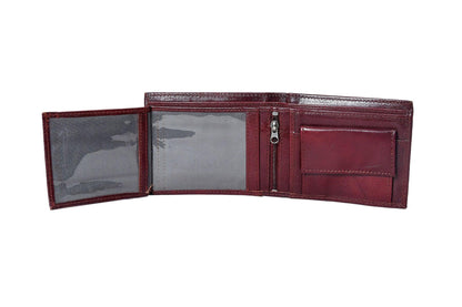 Celtic Burgundy Color Pure Leather Wallet For Men - CELTICINDIA