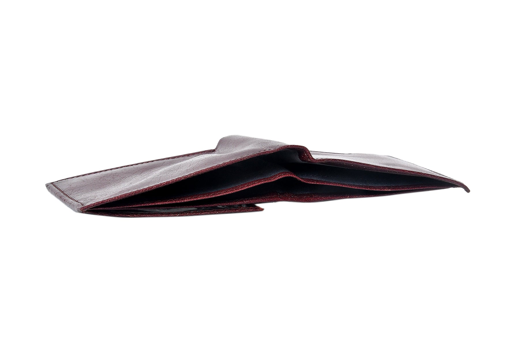 Premium Genuine Leather Bi-Fold Wallet with Zip Coin Pocket & Card Slots