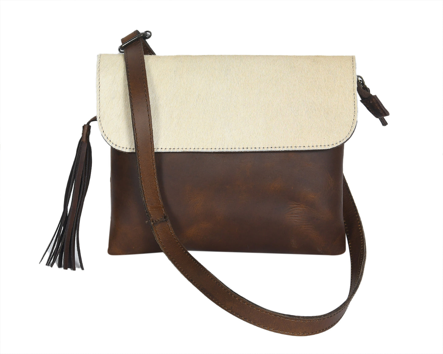 Celtic White And Tabaco Color Sling Bag - CELTICINDIA