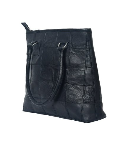 Black Premium Tote Leather Bag - CELTICINDIA