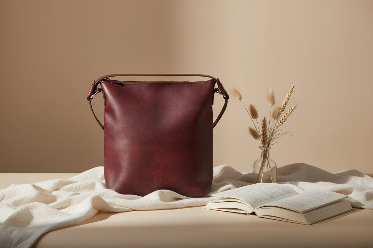 Brown Leather Sling Bag: The Classic Companion. - CELTICINDIA