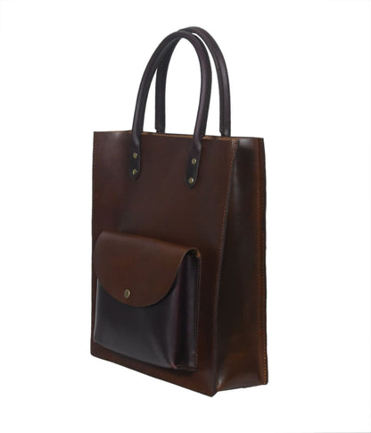 Elegance in Brown: Discover Our Exquisite Brown Leather Shopper Bag. - CELTICINDIA