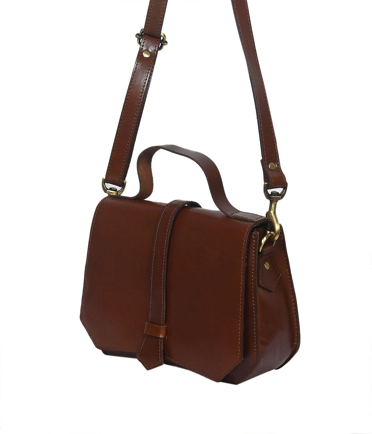 Classic Brown Leather Sling Bag - The Epitome of Style and Functionality. - CELTICINDIA