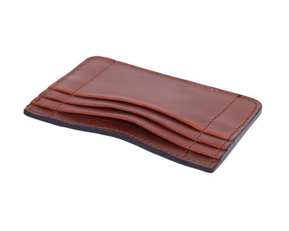 Elegant Brown Leather Card Holder: A Stylish Essential for Your Cards. - CELTICINDIA