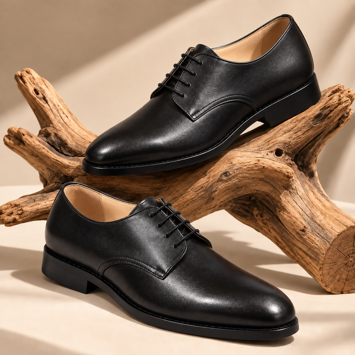 Premium Genuine Leather Classic Lace-Up Formal Shoes | Brown | Elegant Oxford Design | Durable Sole | Office & Occasion Wear