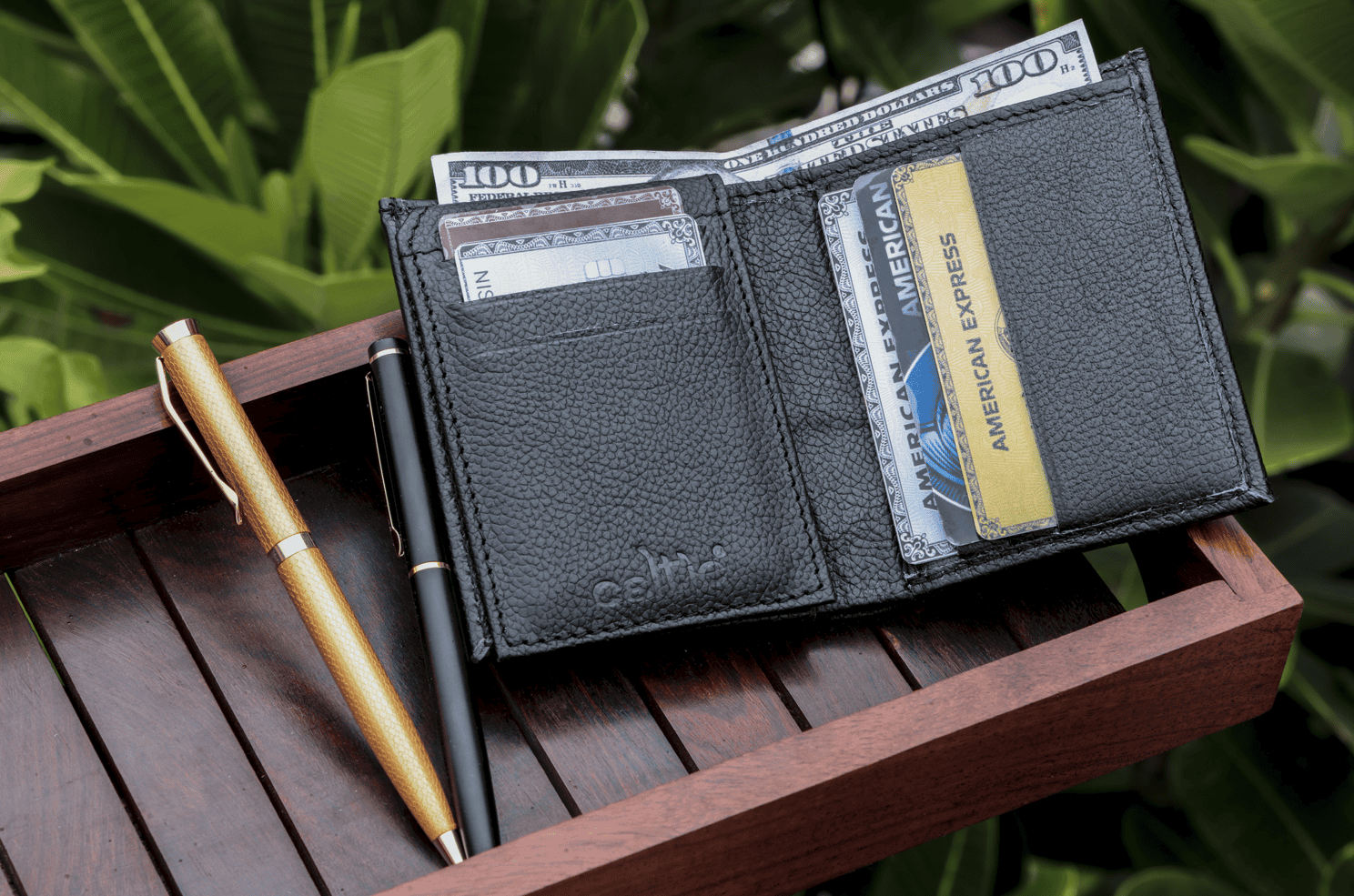 Introducing our Black Leather Wallet ƒ???????? A Timeless Classic - CELTICINDIA