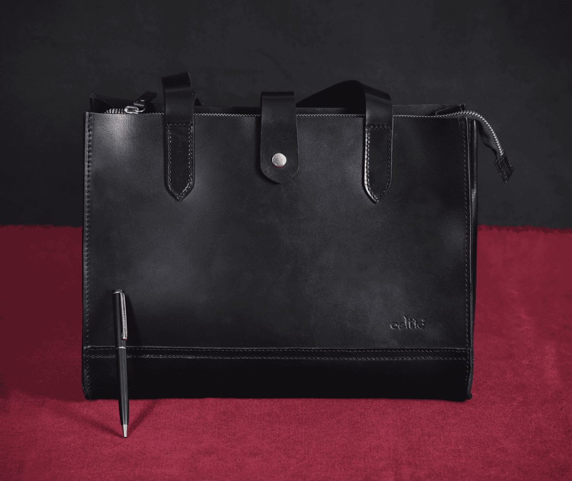  premium Elegant Brown Leather Tote Bag, Art: BG-1407