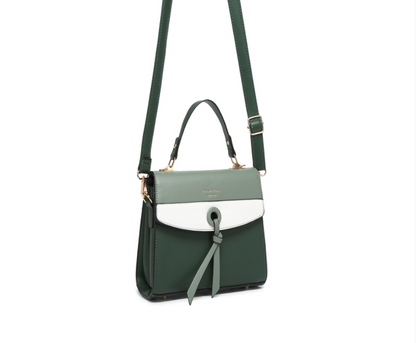 Stylish Synthetic Green & White Bag – Trendy, Durable & Fashionable Handbag, ART:-DK-2008