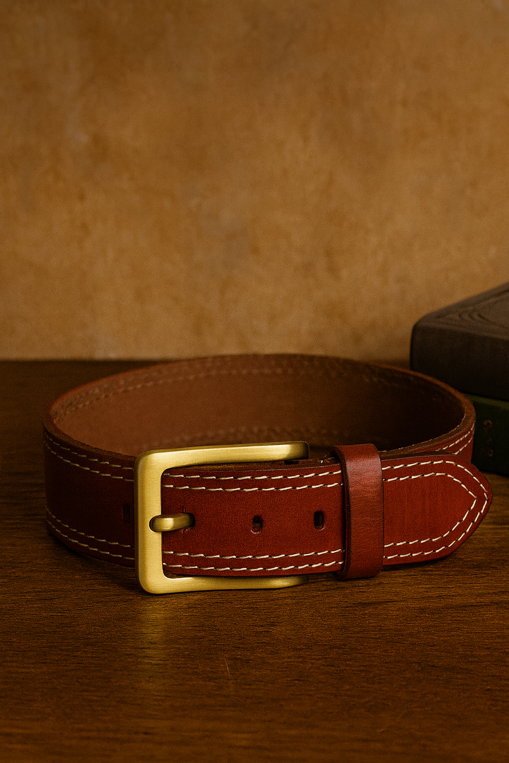 Celtic Premium Red Leather Belt, Art: LB-805