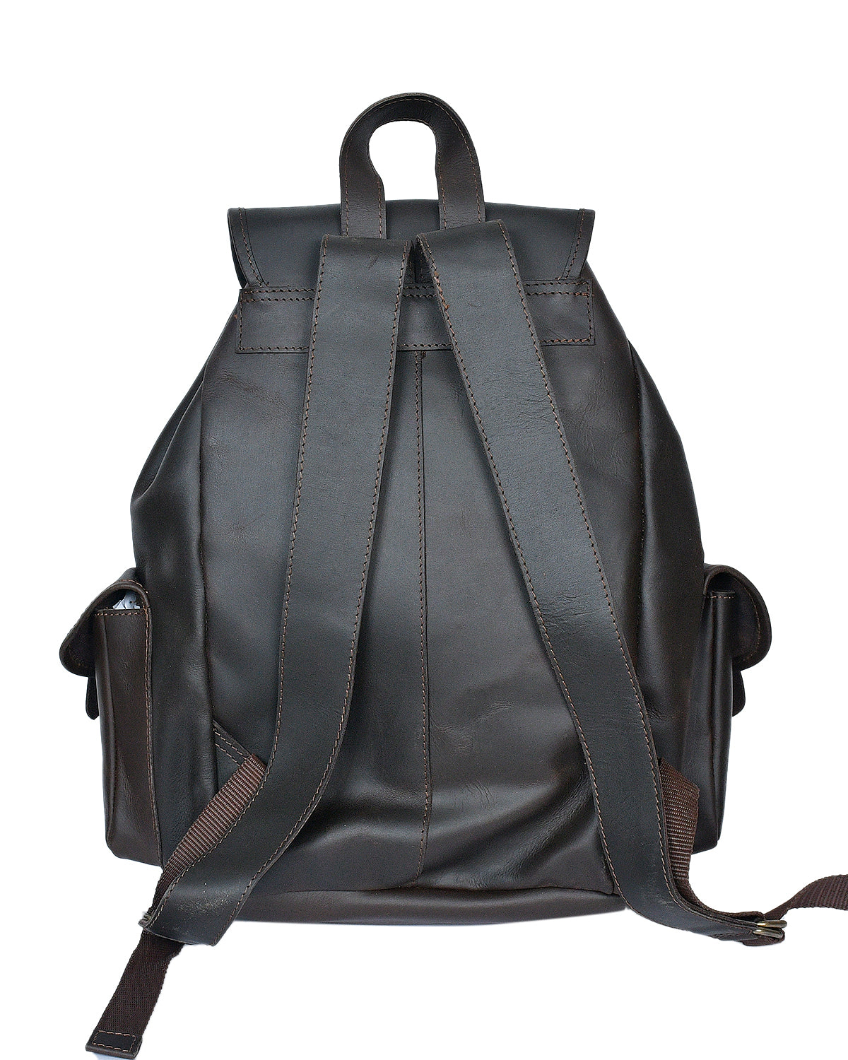 Brown Leather Backpack Timeless Style And Versatility Art BG 1538   DSC2434 