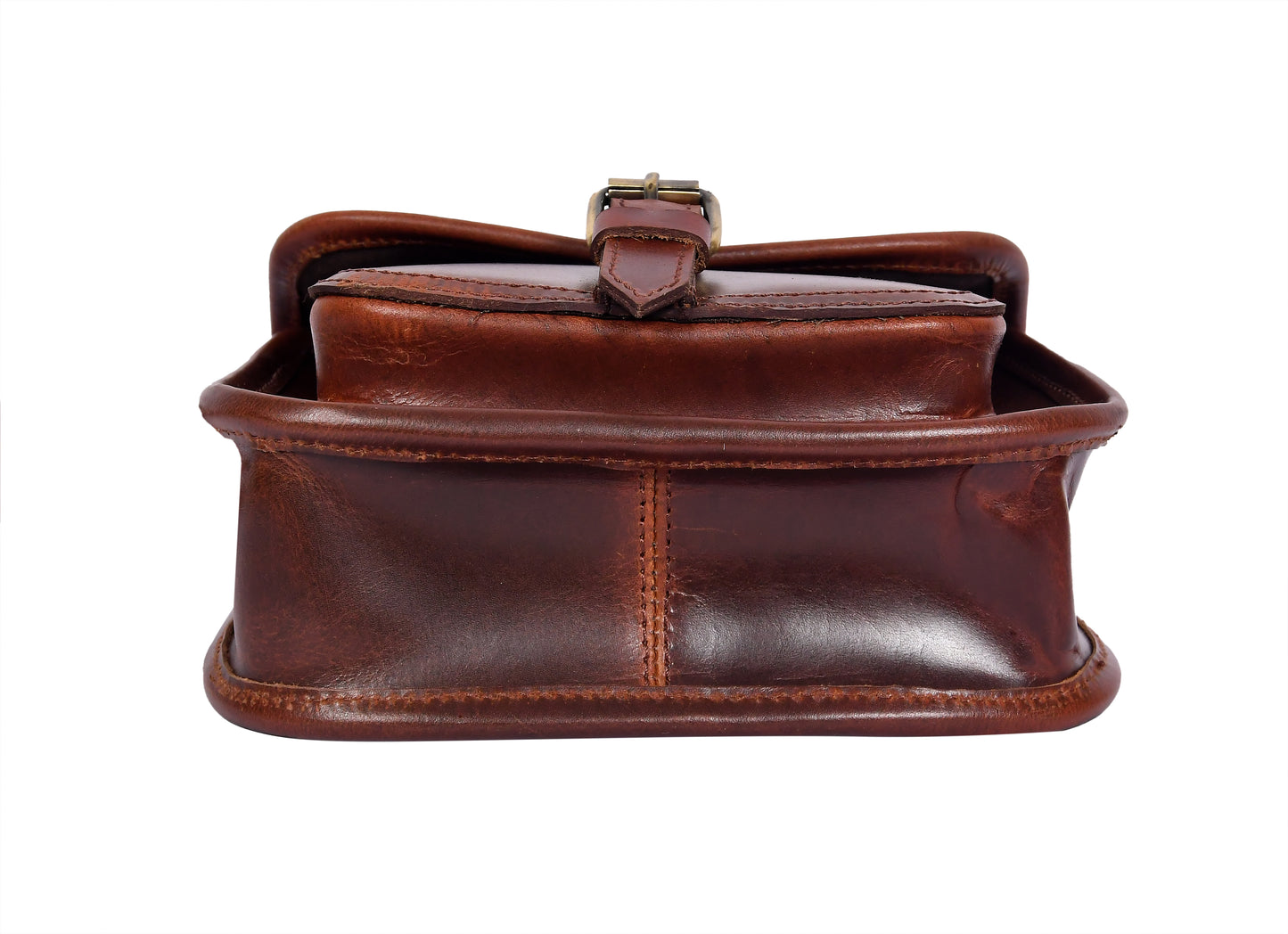 Elegant Brown Hair on Leather Sling Bag: Stylish and Functional. - CELTICINDIA