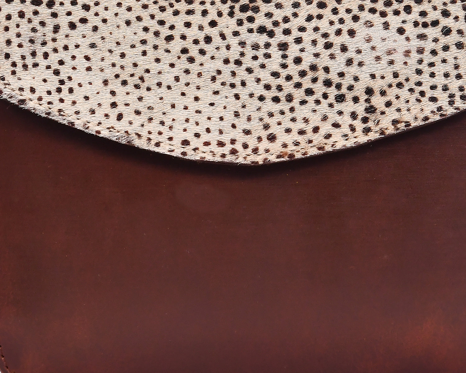 Premium Brown Leather Hairon Sling Bag  Lightweight Everyday Crossbody