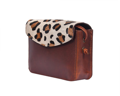 Luxurious Sling Bag with Printed Hair on Leather - Elevate Your Style. - CELTICINDIA