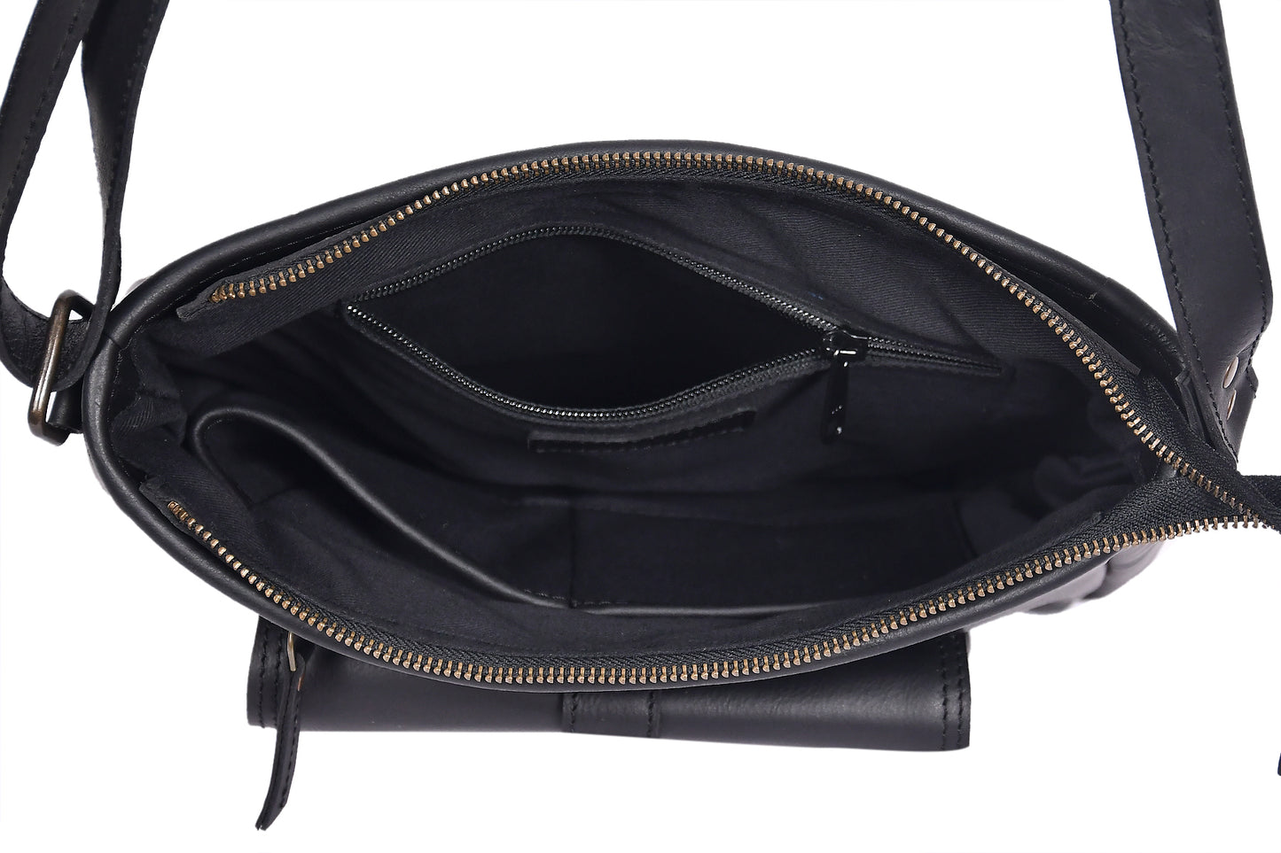 Elegance Redefined: Black Leather Sling Bag - Your Perfect Fashion Com ...