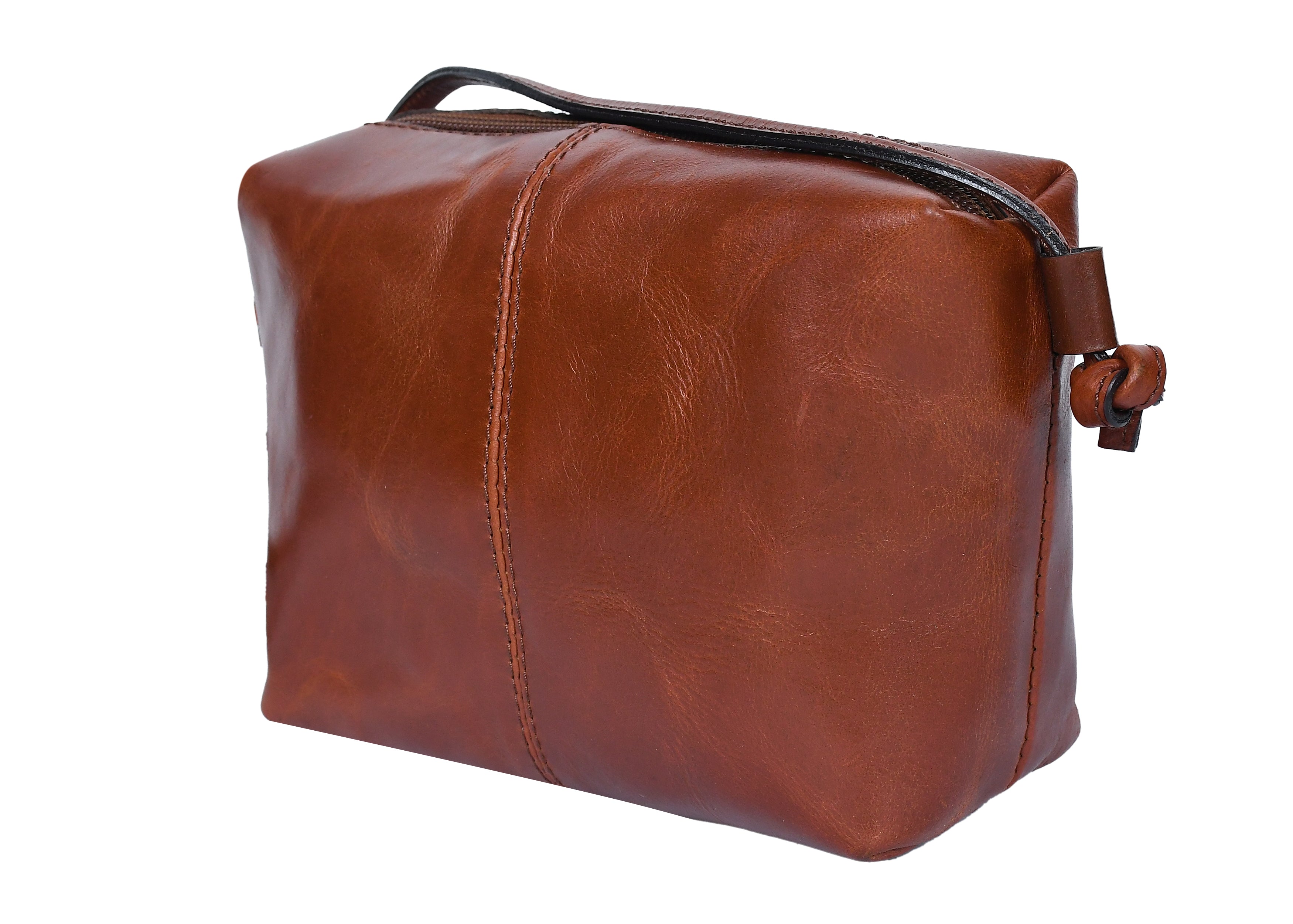 Premium Leather Crossbody bag with Top Zip Closure