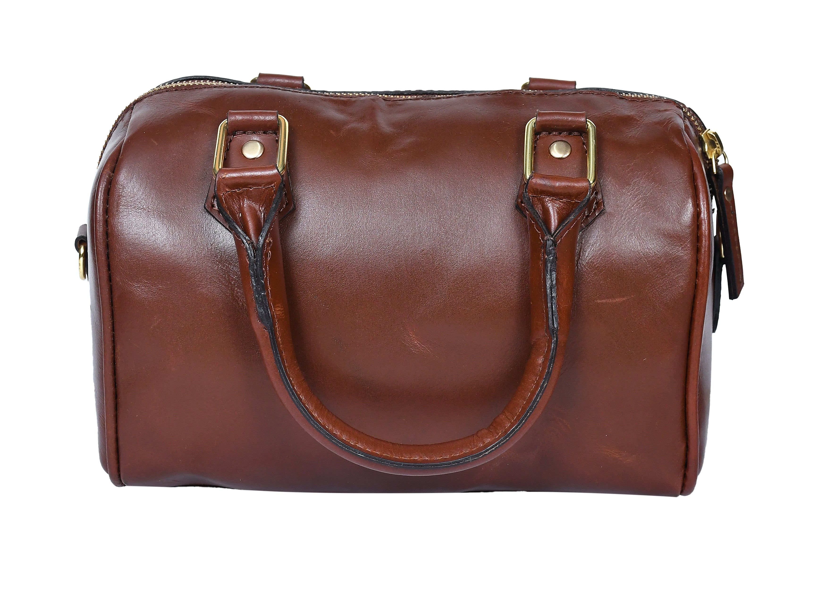 Premium  Leather Handbag with Detachable Shoulder Strap