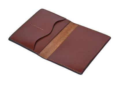 Celtic brown color pure leather passport case with designer look. - CELTICINDIA