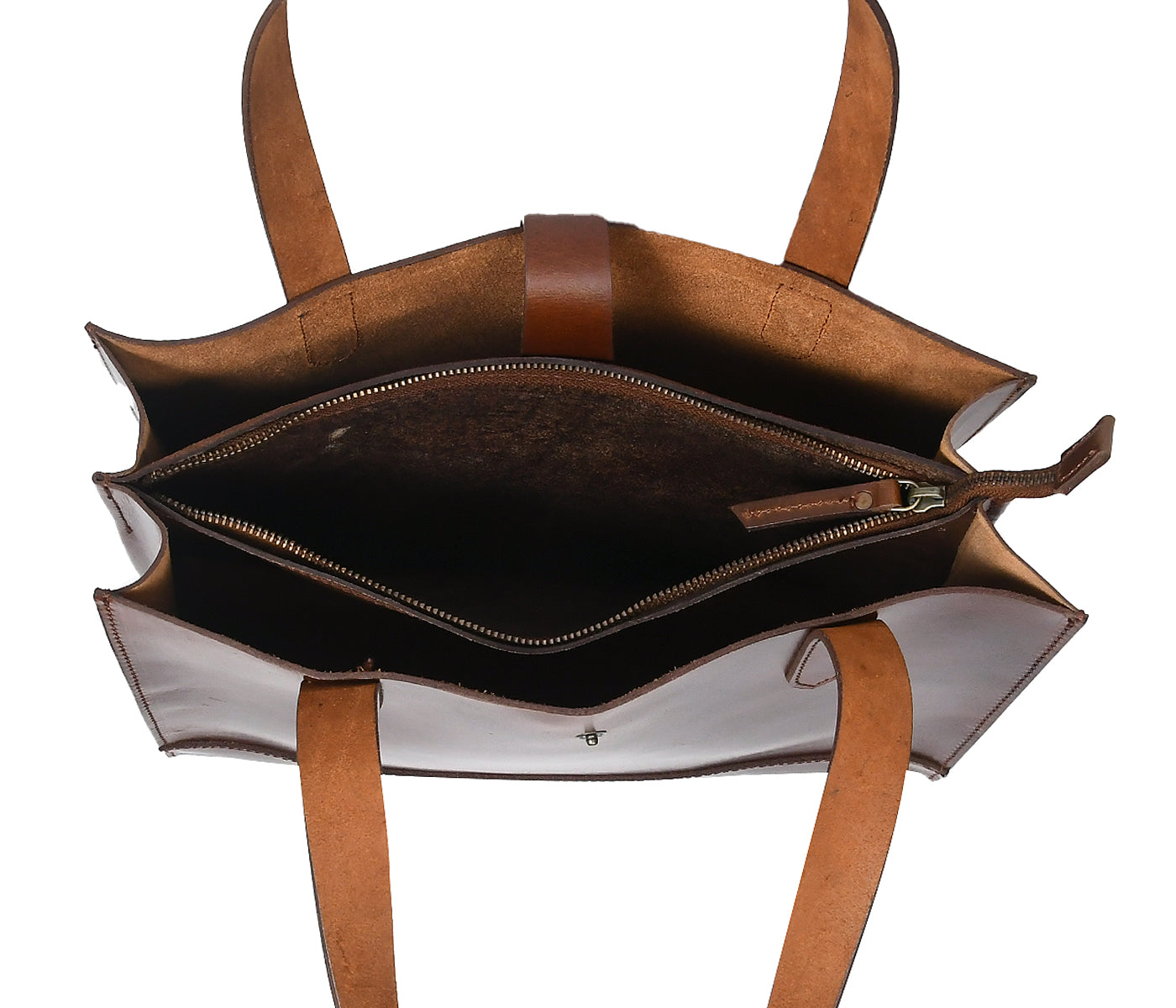 Celtic premium Elegant Brown Leather Tote Bag - CELTICINDIA