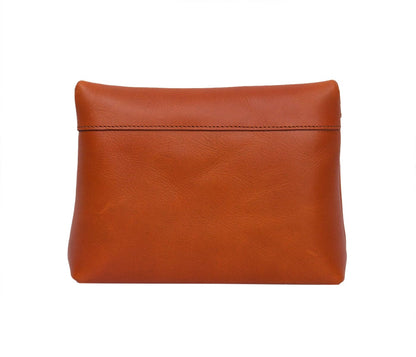 Timeless Elegance: Tan Leather Clutch Bag - Elevate Your Style. - CELTICINDIA