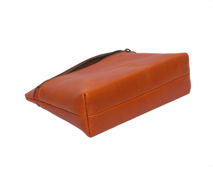 Timeless Elegance: Tan Leather Clutch Bag - Elevate Your Style. - CELTICINDIA