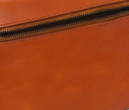 Timeless Elegance: Tan Leather Clutch Bag - Elevate Your Style. - CELTICINDIA