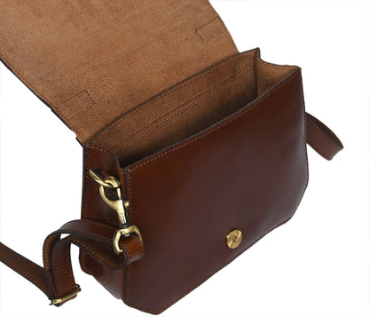 Classic Brown Leather Sling Bag - The Epitome of Style and Functionality. - CELTICINDIA