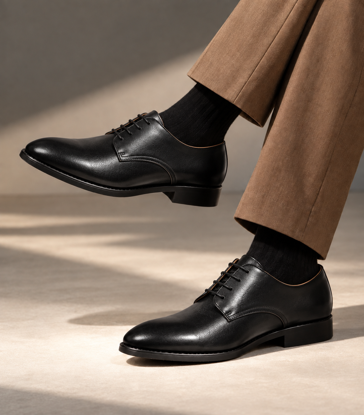 Premium Genuine Leather Classic Lace-Up Formal Shoes | Brown | Elegant Oxford Design | Durable Sole | Office & Occasion Wear