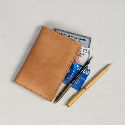 Light Brown Men’s Leather Wallet – Bi-Fold Card Holder Art:- LA-1432