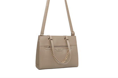 Classic Synthetic Beige Bag for Women – Elegant & Versatile Handbag,ART:-DK-2006